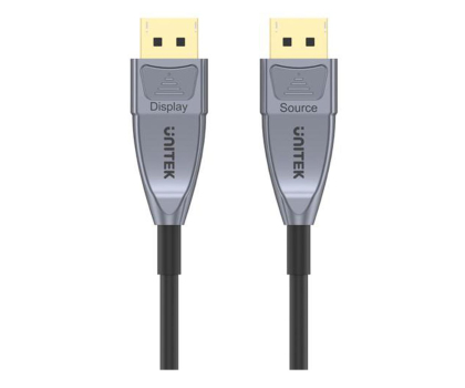 Kabel komputerowy UNITEK DisplayPort 1.4 15m - optyczny, AOC, 8K